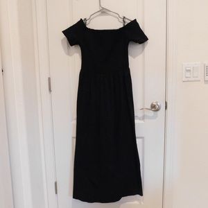Abercrombie & Fitch Off-The-Shoulder Midi Dress
